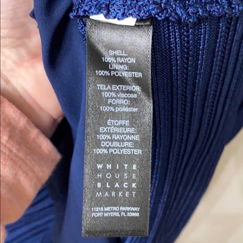 WHBM SL double layer PO blue.Large.NWT - Picture 8 of 15